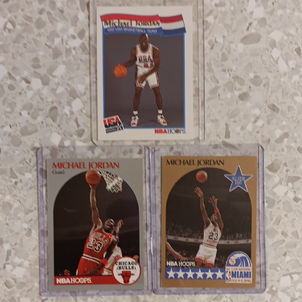 Michael Jordan NBA Hoops Basketball Cards. 90-91 Yrs